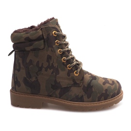 Stivali isolati in legno Camo BED08 Verde