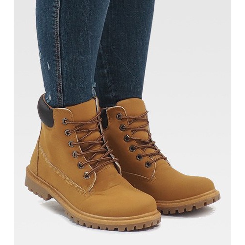 B788 Trappers in legno giallo