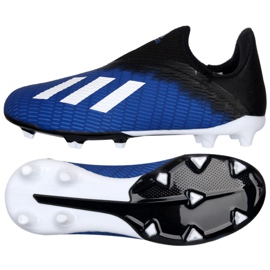 Scarpe da calcio Adidas X 19.3 Ll Fg Jr EG9840 nero nero