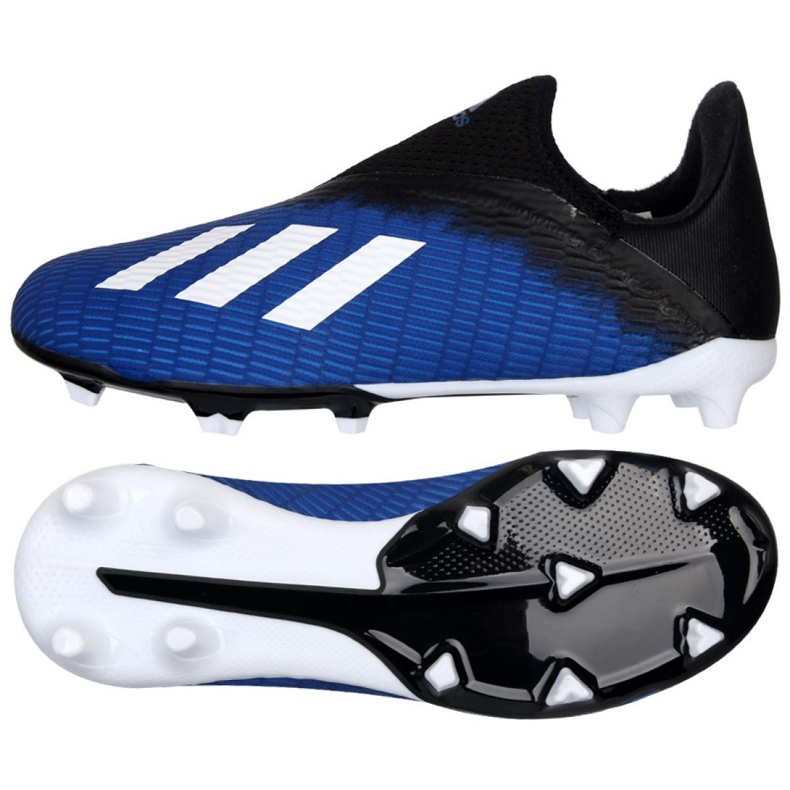 Scarpe da calcio Adidas X 19.3 Ll Fg Jr EG9840 nero nero