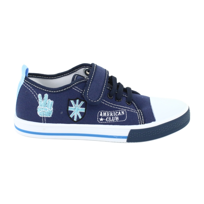Sneaker American Club TEN10 con velcro blu navy blu