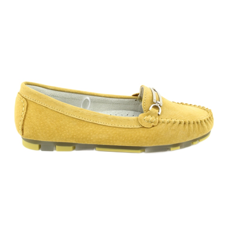 Mocassino in pelle scamosciata Filippo DP 1202 giallo