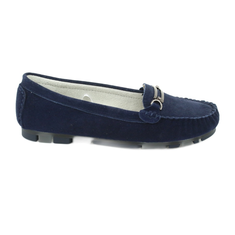 Mocassino in pelle scamosciata Filippo DP 1202 blu
