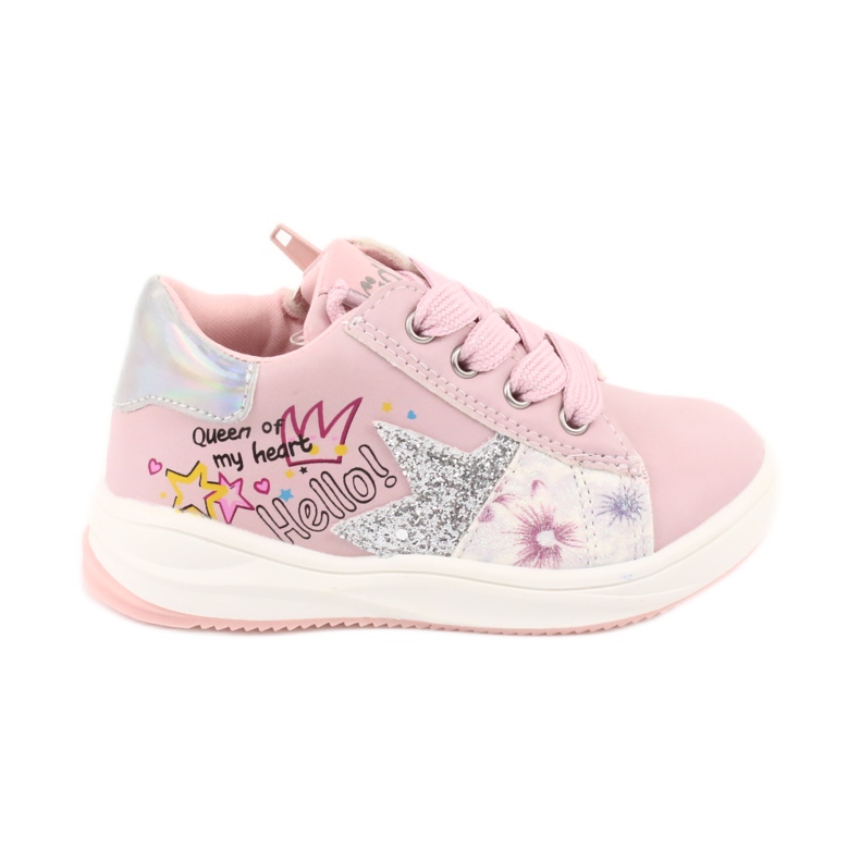 American Club GC15 scarpe sportive da stella per ragazze rosa grigio