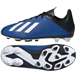 Scarpe da calcio Adidas X 19.4 FxG Jr EF1615 blu blu