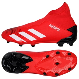 Scarpe da calcio Adidas Predator 20.3 Ll Fg Jr EF1907 rosso rosso