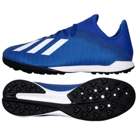 Scarpe da calcio Adidas X 19.3 Tf M EG7155 blu blu