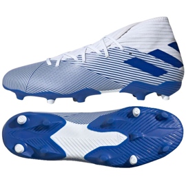 Scarpe da calcio Adidas Nemeziz 19.3 Fg M EG7202 multicolore bianco
