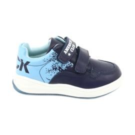 Scarpe sportive American Club GC18 Velcro blu navy blu