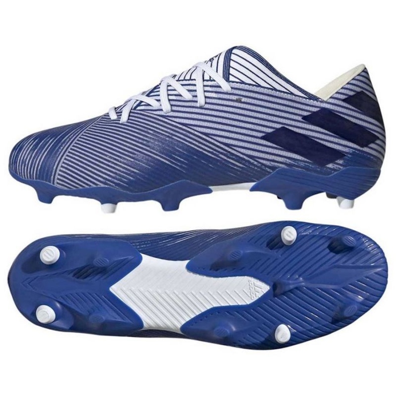 Scarpe da calcio Adidas Nemeziz 19.2 Fg M EG7222 blu blu