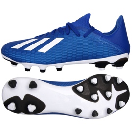 Scarpe da calcio Adidas X 19.3 Mg M EG1493 blu blu
