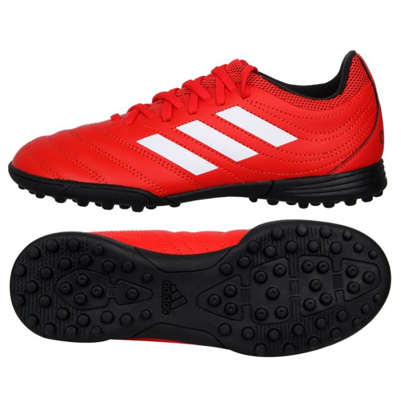 Scarpe da calcio Adidas Copa 20.3 Tf Jr F1922 rosso arance e rosse
