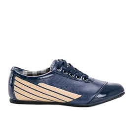 Scarpe jazz classiche blu navy 028-1