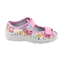 Scarpe per bambini Befado 969X142 blu rosa grigio verde giallo