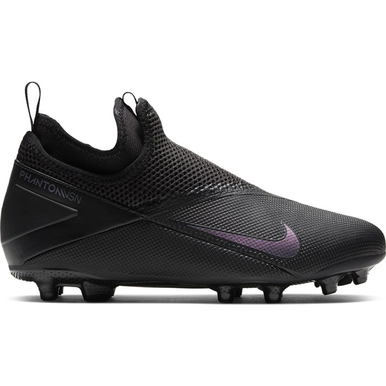 Nike Phantom Vsn 2 Academy Df FG / MG Jr CD4059-010 scarpe da calcio nero nero