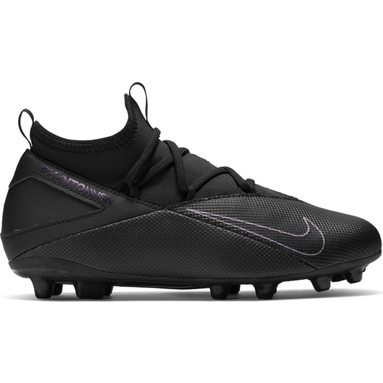 Nike Phantom Vsn 2 Club Df FG / MG Jr CD4061-010 scarpe da calcio nero nero