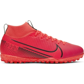 Scarpe da calcio Nike Mercurial Superfly 7 Academy Tf Jr AT8143-606 rosso rosso