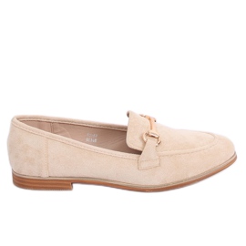 Mocassini donna beige T355P Beige
