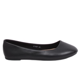Ballerine in tinta unita nere Z1007 Black nero