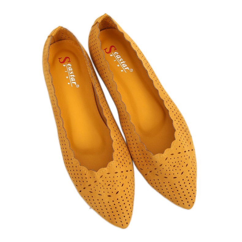 Ballerine traforate miele NK18P Giallo