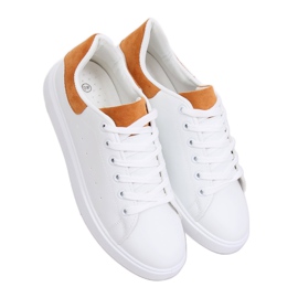 Sneakers da donna bianche LA85P Camel bianco