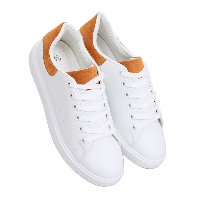 Sneakers da donna bianche LA85P Camel bianca
