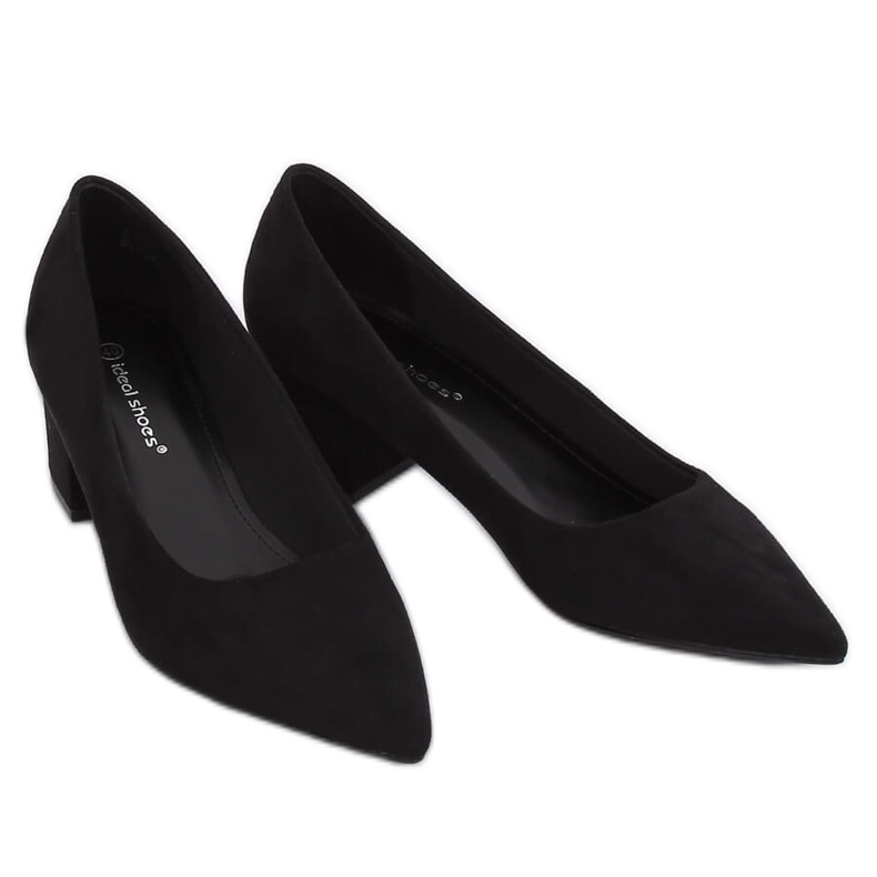 Décolleté tacco basso nero A-3370 Nero