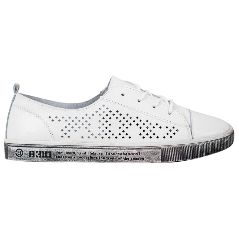 Goodin Sneakers bianche traforate bianca