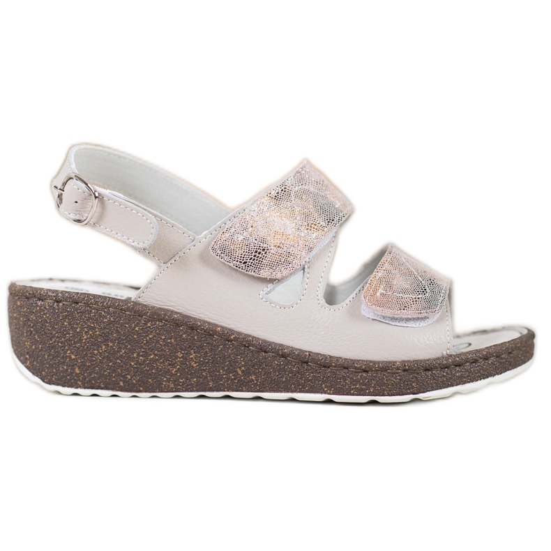 Goodin Comodi sandali in pelle multicolore