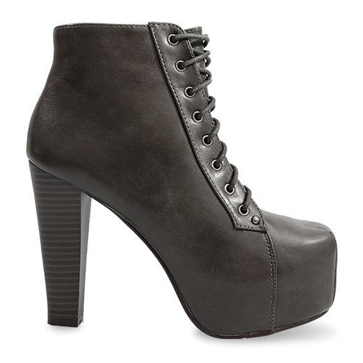 Stivali Tacco Solido 9502 Grigio