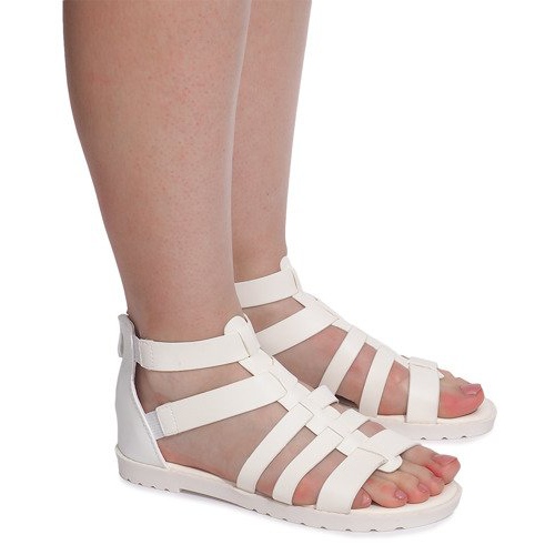 Sandali romani LEI-109 Bianco bianca