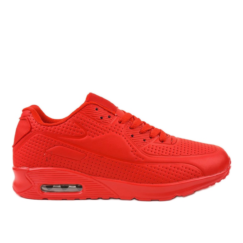Scarpe sportive da uomo rosse M014-5 rosso