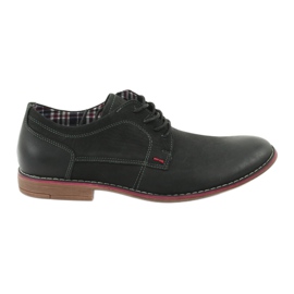 Scarpe stringate da uomo American Club CY01 nere nero