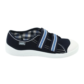 Scarpe per bambini Befado 672Y049 bianca blu navy blu