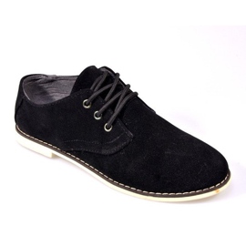 Eleganti scarpe scamosciate 611 nere nero