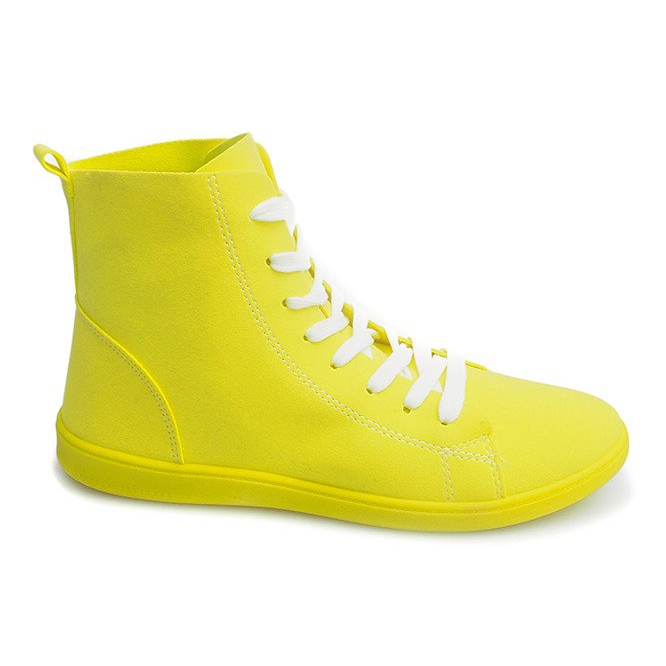 Sneakers alte in materiale 351 giallo