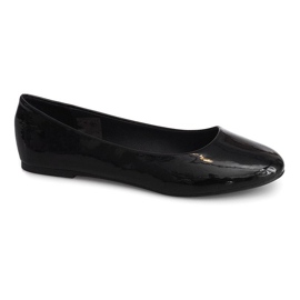 Ballerine laccate ZP-47A Nero