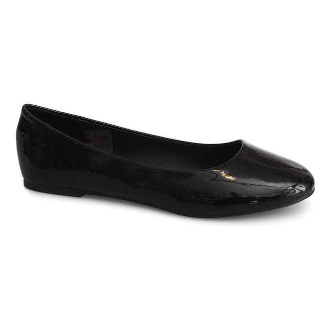 Ballerine laccate ZP-47A Nero