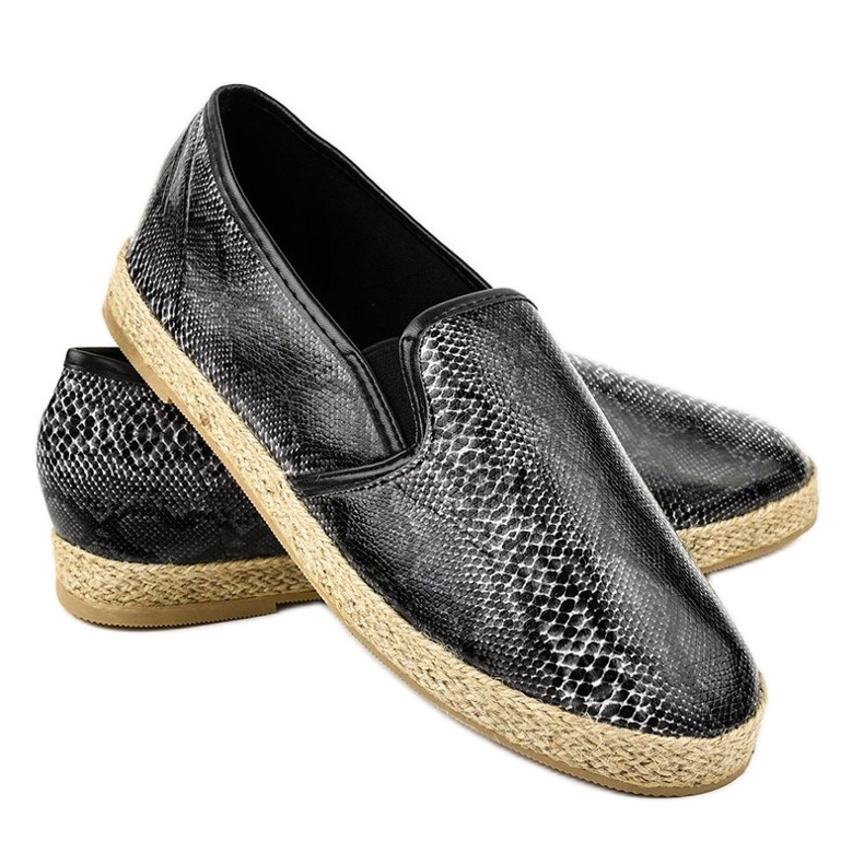 Espadrillas nere B216-1 nero