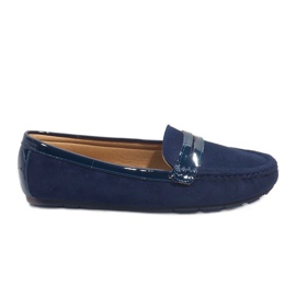 Mocassini blu navy con fibbia FM2958-3