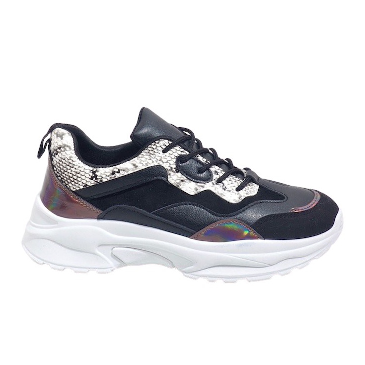 Scarpe sportive nere YL-18 nero multicolore