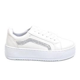 Sneakers bianche sulla piattaforma 798 bianco