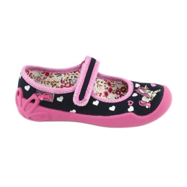 Scarpe per bambini Befado 114X355 blu navy rosa grigio