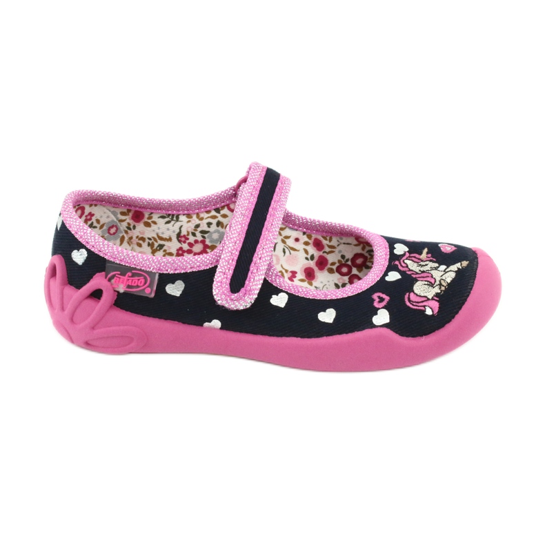 Scarpe per bambini Befado 114X355 blu navy rosa grigio