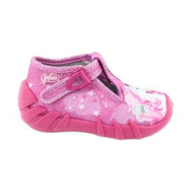 Scarpe per bambini Befado 110P364 rosa grigio