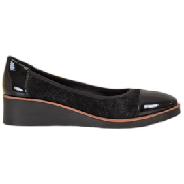 VINCEZA ballerine con zeppa nero multicolore
