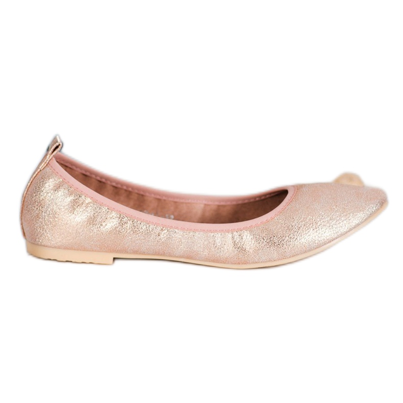 Goodin Ballerine Dorate Con Ecopelle d'oro
