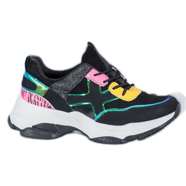Marquiz Sneakers alla moda sulla piattaforma nero multicolore