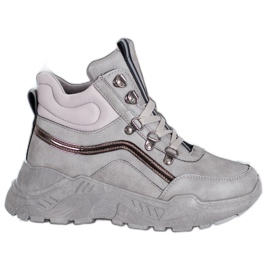 Queentina Scarpe da ginnastica calde grigio