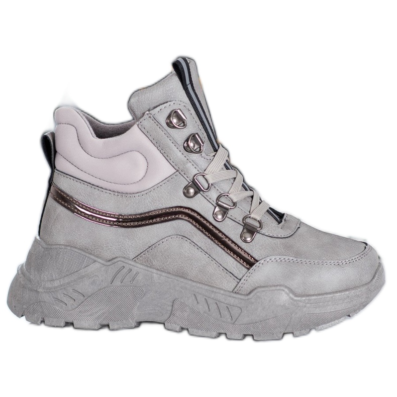 Queentina Scarpe da ginnastica calde grigio